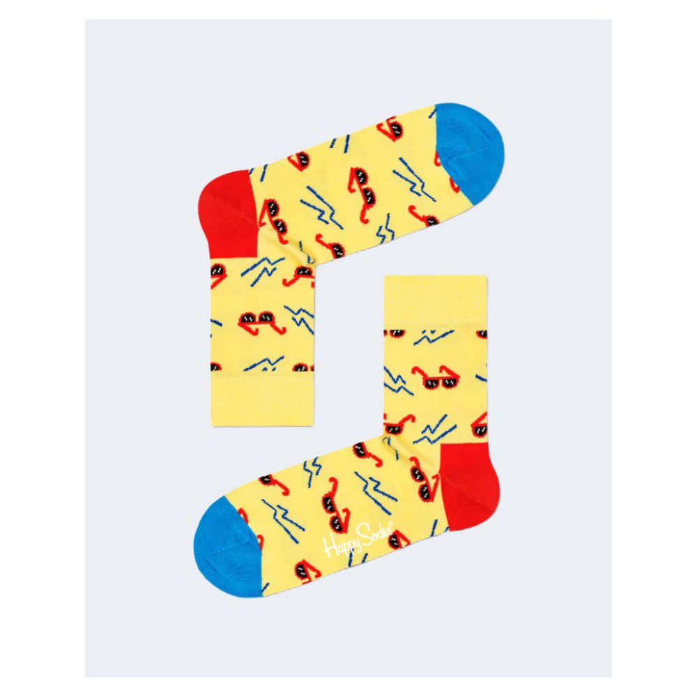 Colanți și șosete galbene din bumbac Happy Socks