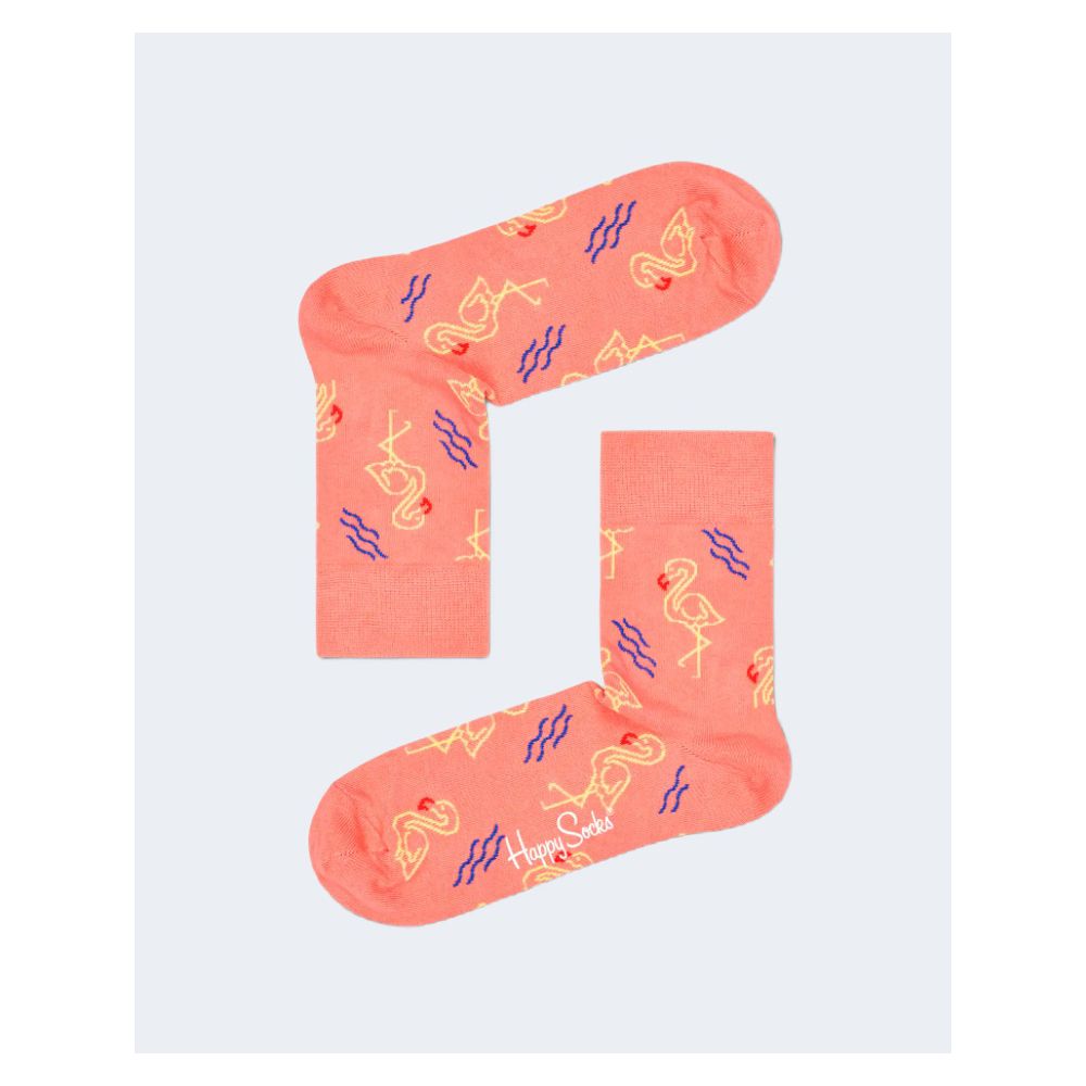 Colanți și șosete portocalii din bumbac Happy Socks
