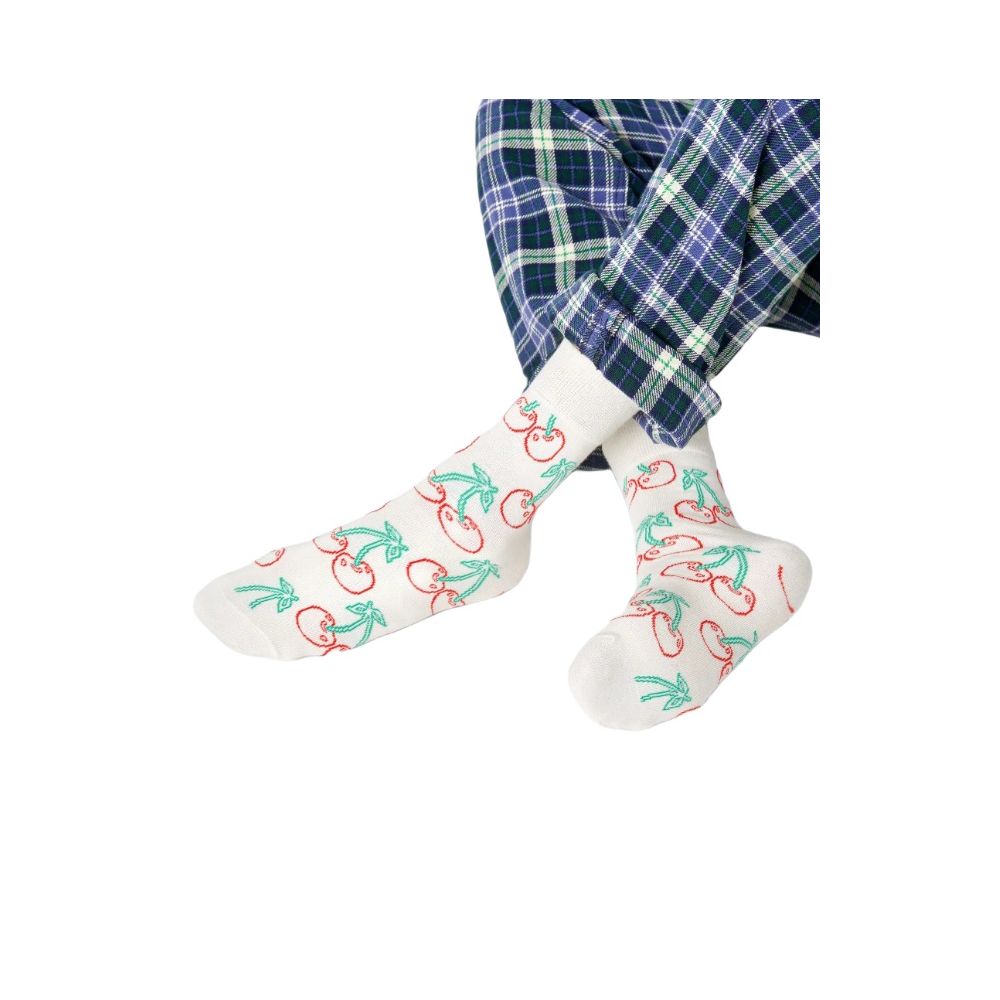 Happy Socks – Weiße Strumpfhosen und Socken aus Baumwolle