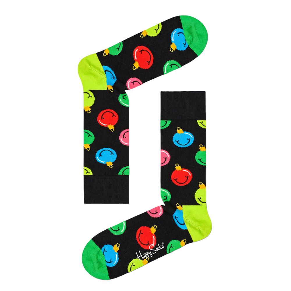 Happy Socks – Schwarze Strumpfhosen und Socken aus Baumwolle