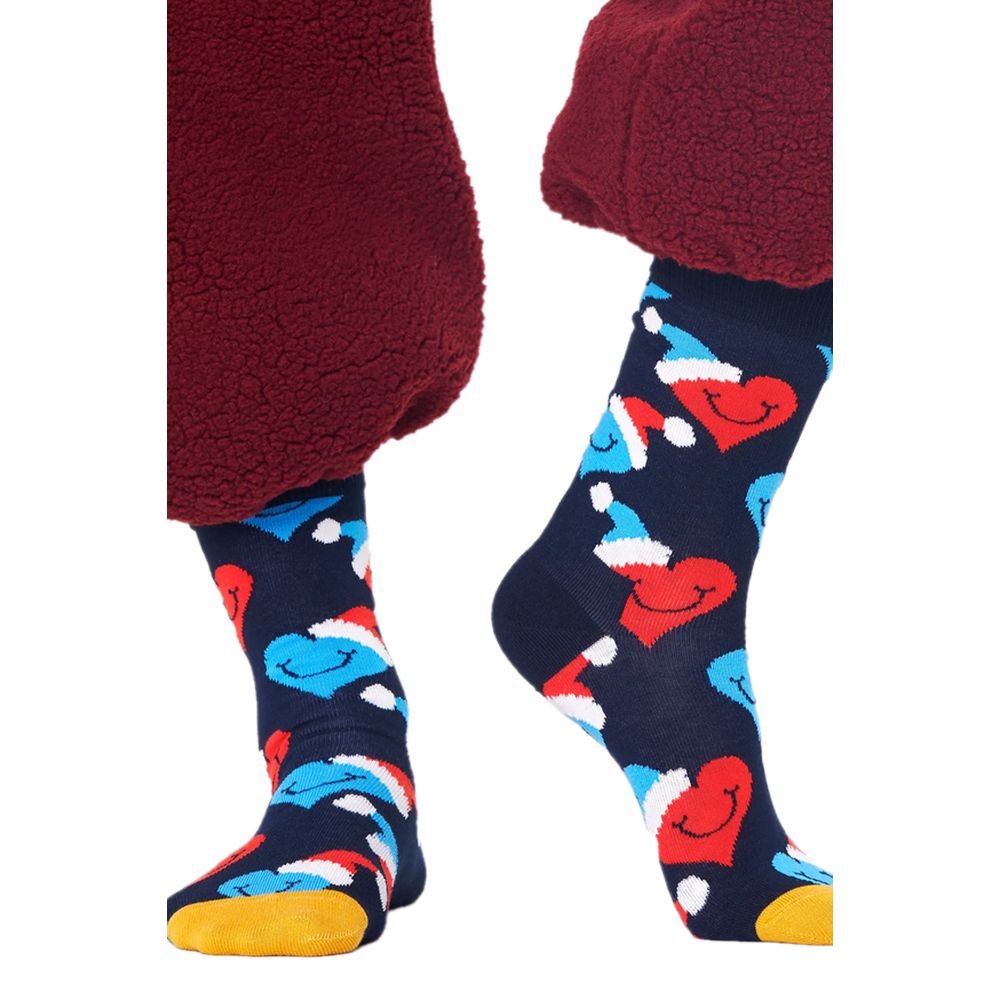 Happy Socks – Schwarze Strumpfhosen und Socken aus Baumwolle