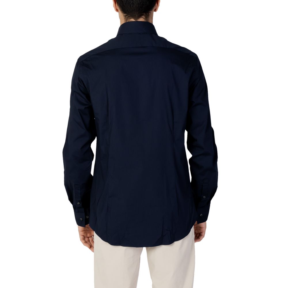 Calvin Klein Blaues Baumwollhemd