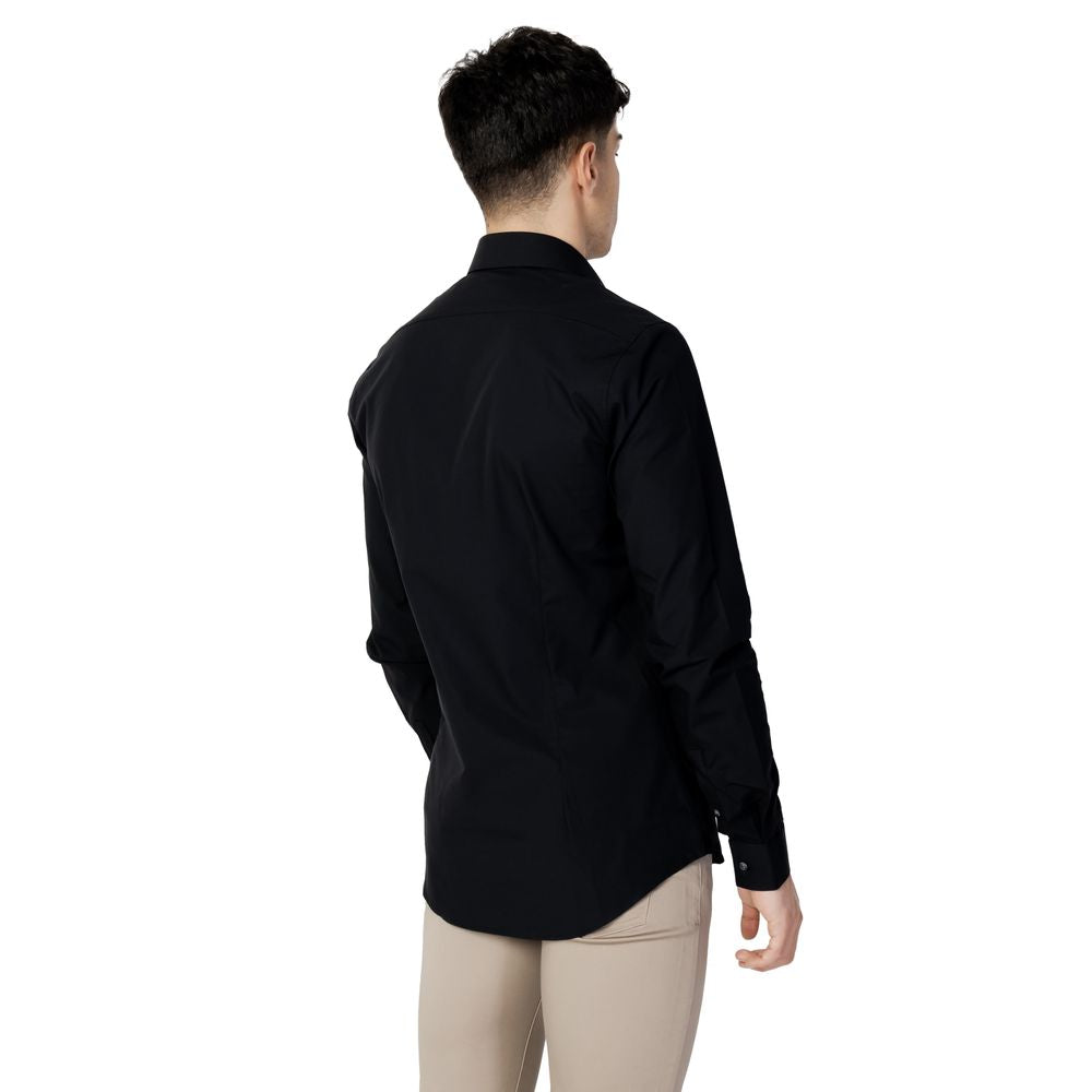Calvin Klein Schwarzes Baumwollhemd