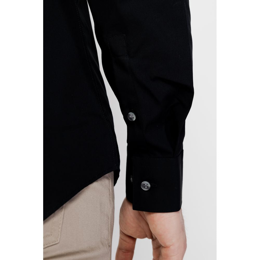 Calvin Klein Schwarzes Baumwollhemd