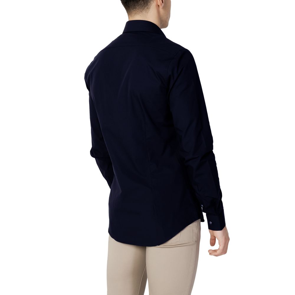 Calvin Klein Blaues Baumwollhemd