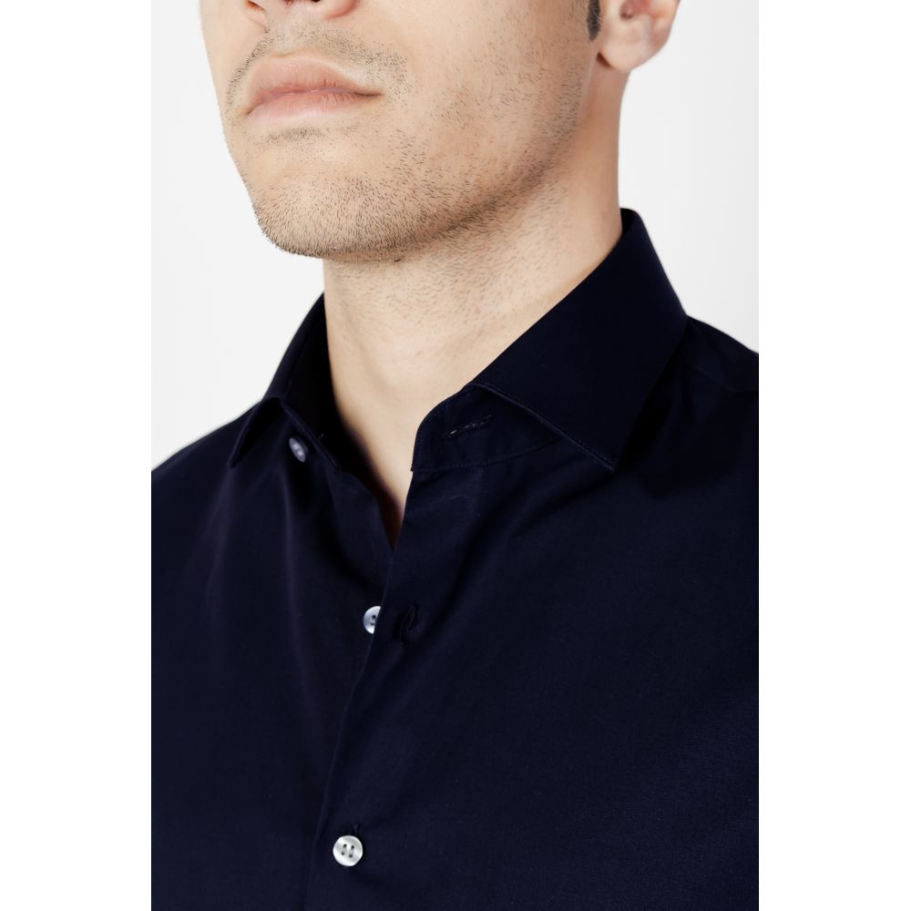 Calvin Klein Blaues Baumwollhemd