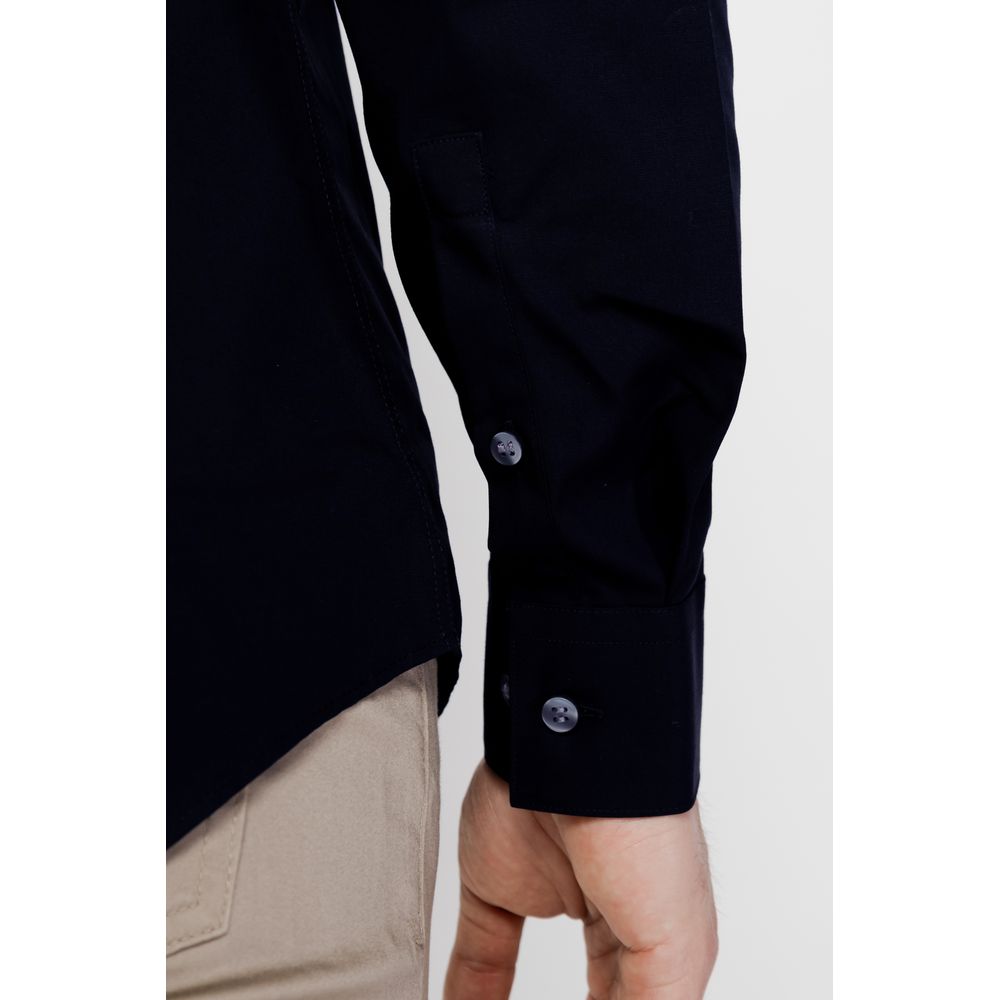 Calvin Klein Blaues Baumwollhemd