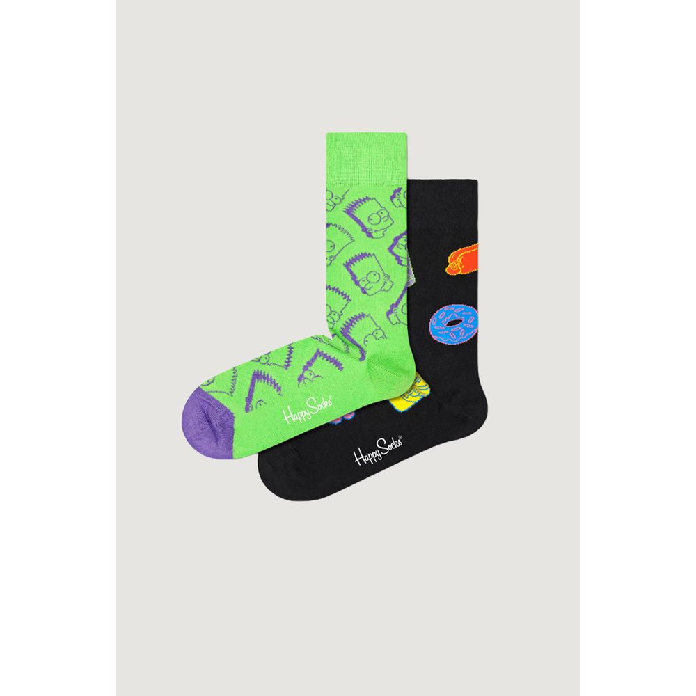 Happy Socks – Schwarze Strumpfhosen und Socken aus Baumwolle