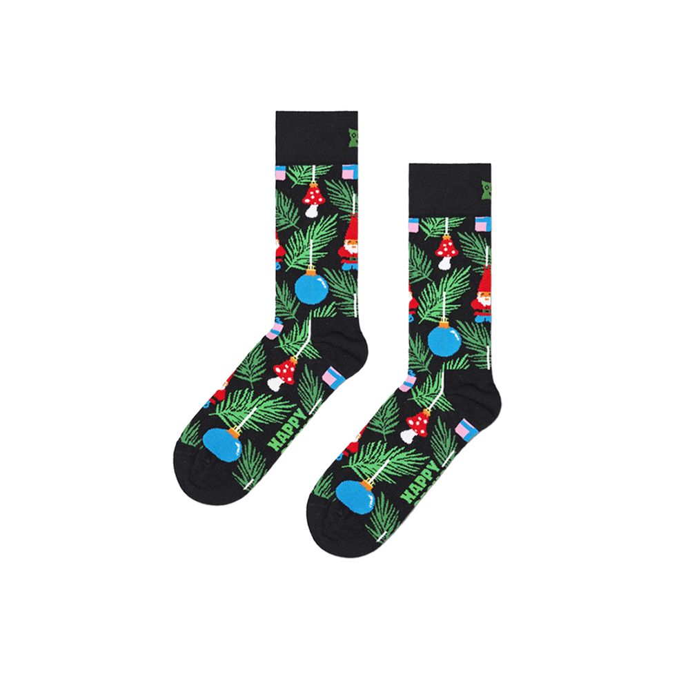 Happy Socks – Schwarze Strumpfhosen und Socken aus Baumwolle