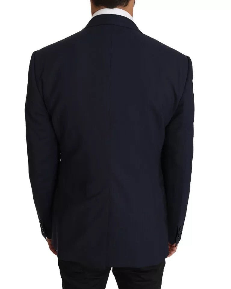 Dolce &amp; Gabbana – MARTINI – Blazerweste aus blauer Wolle, 2-teilig
