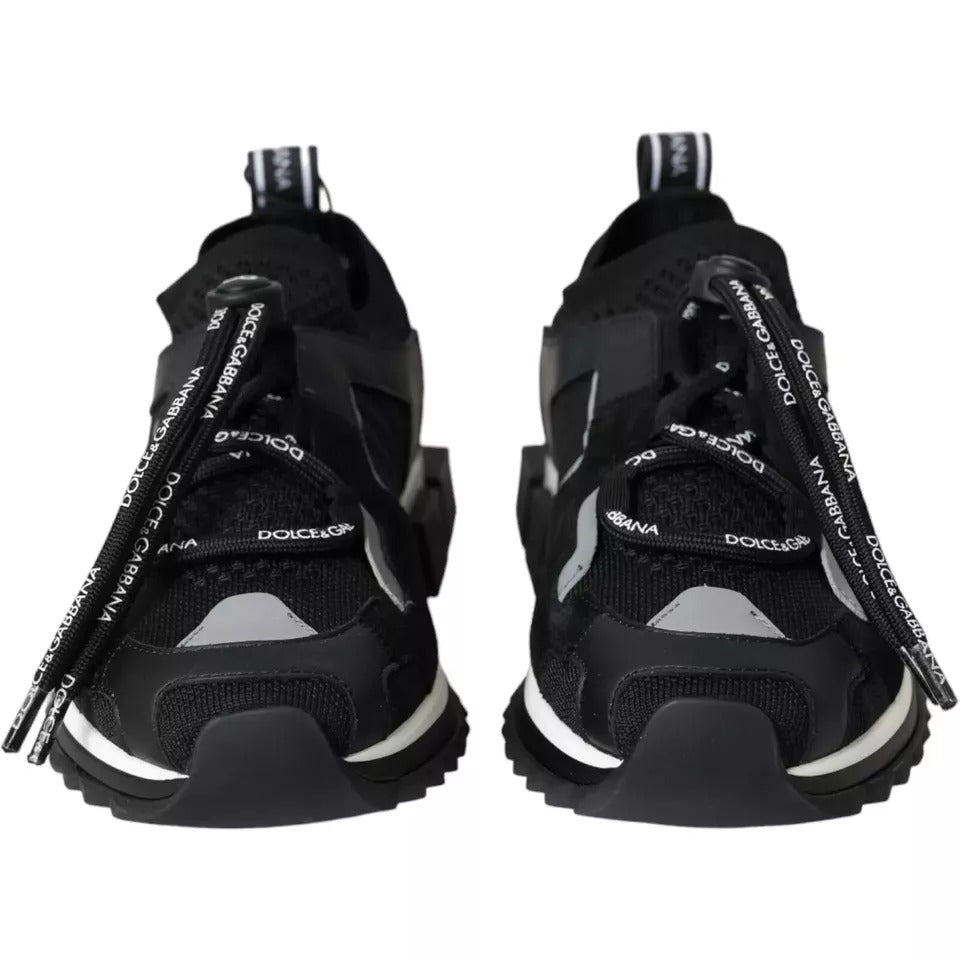 Dolce &amp; Gabbana Sorrento Herren Sneakers mit Logo in Schwarz und Weiß