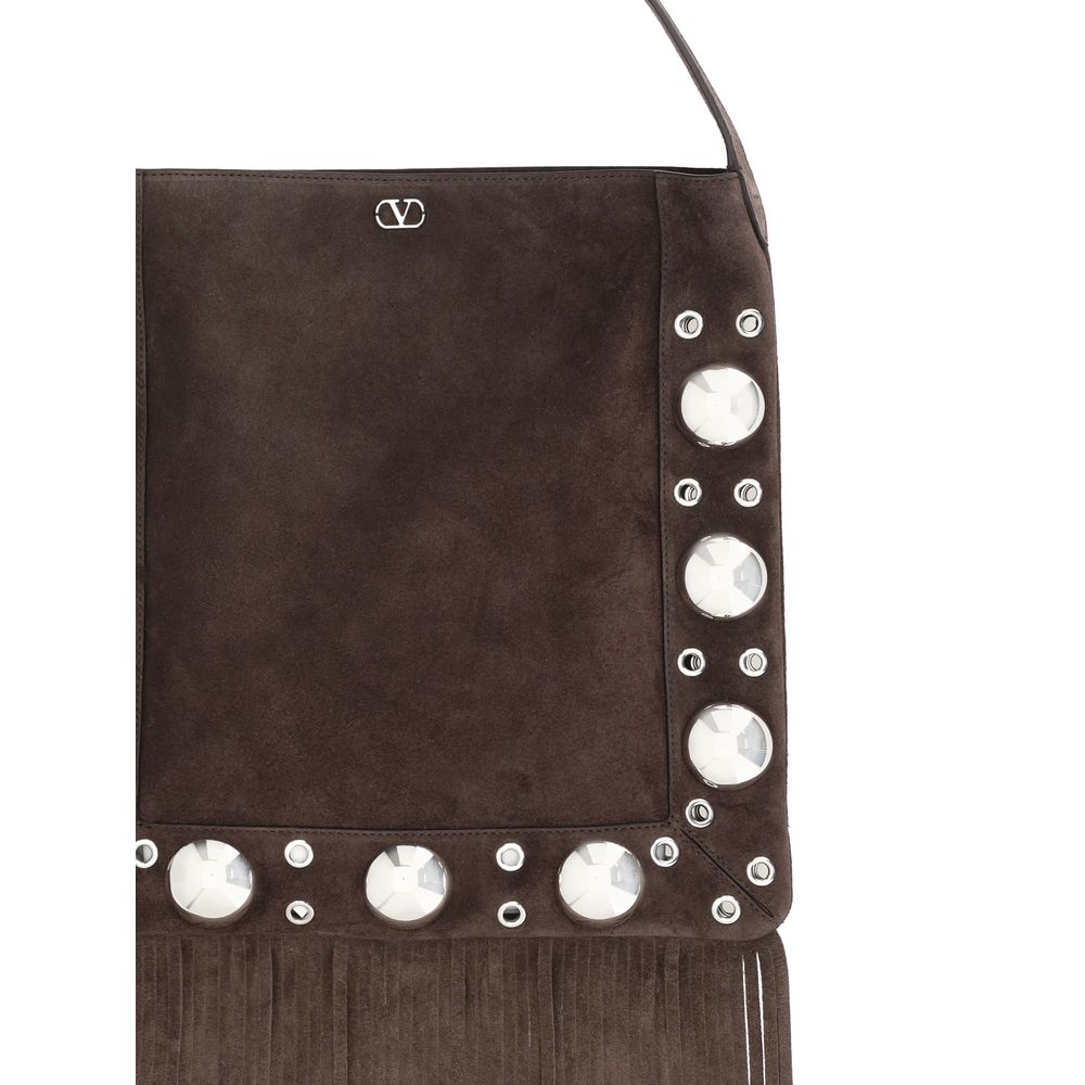 Valentino Garavani Schultertasche aus Wildleder