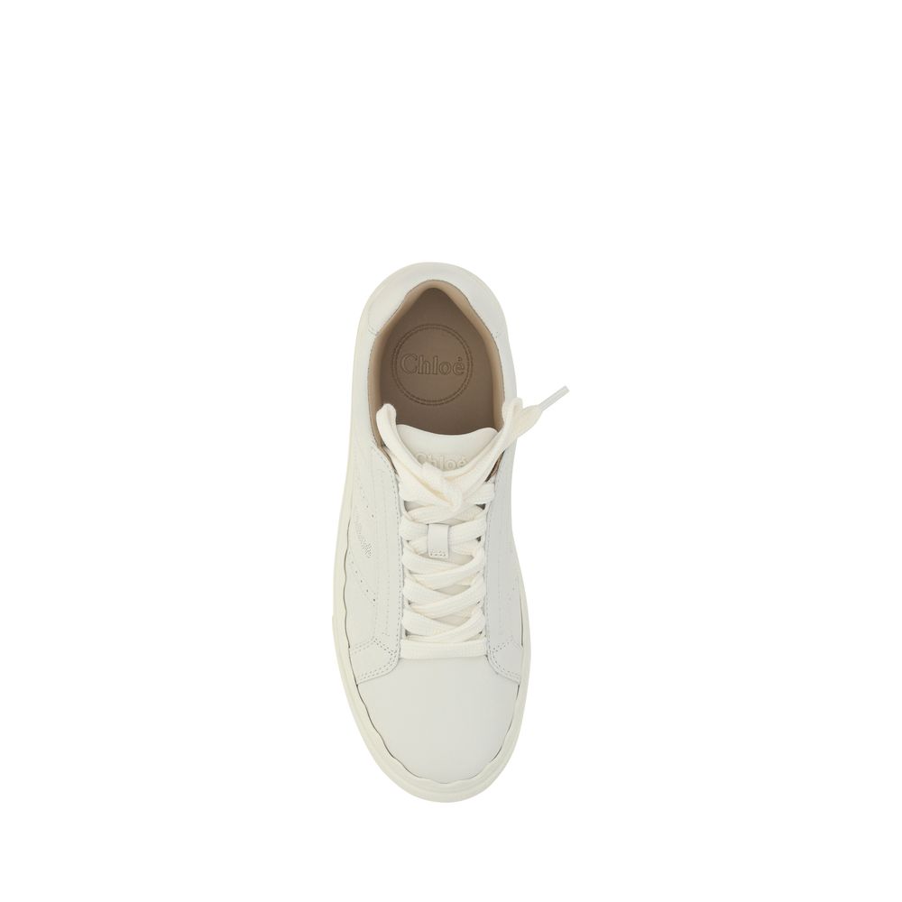 Weiße Ledersneakers von Chloé