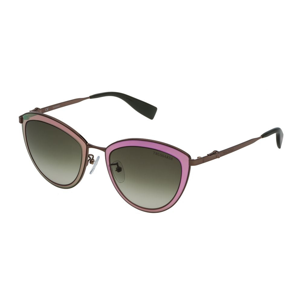 Trussardi – Braune Sonnenbrille aus Metall