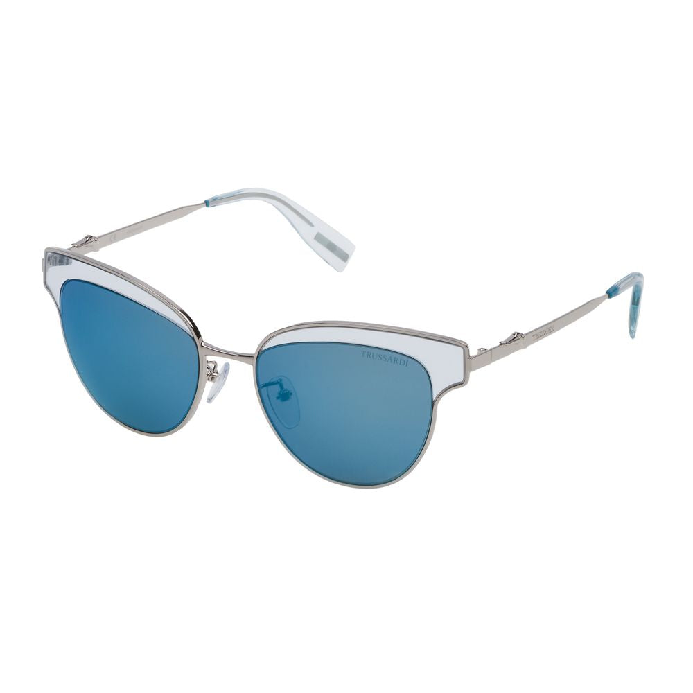 Trussardi – Sonnenbrille aus silbernem Metall