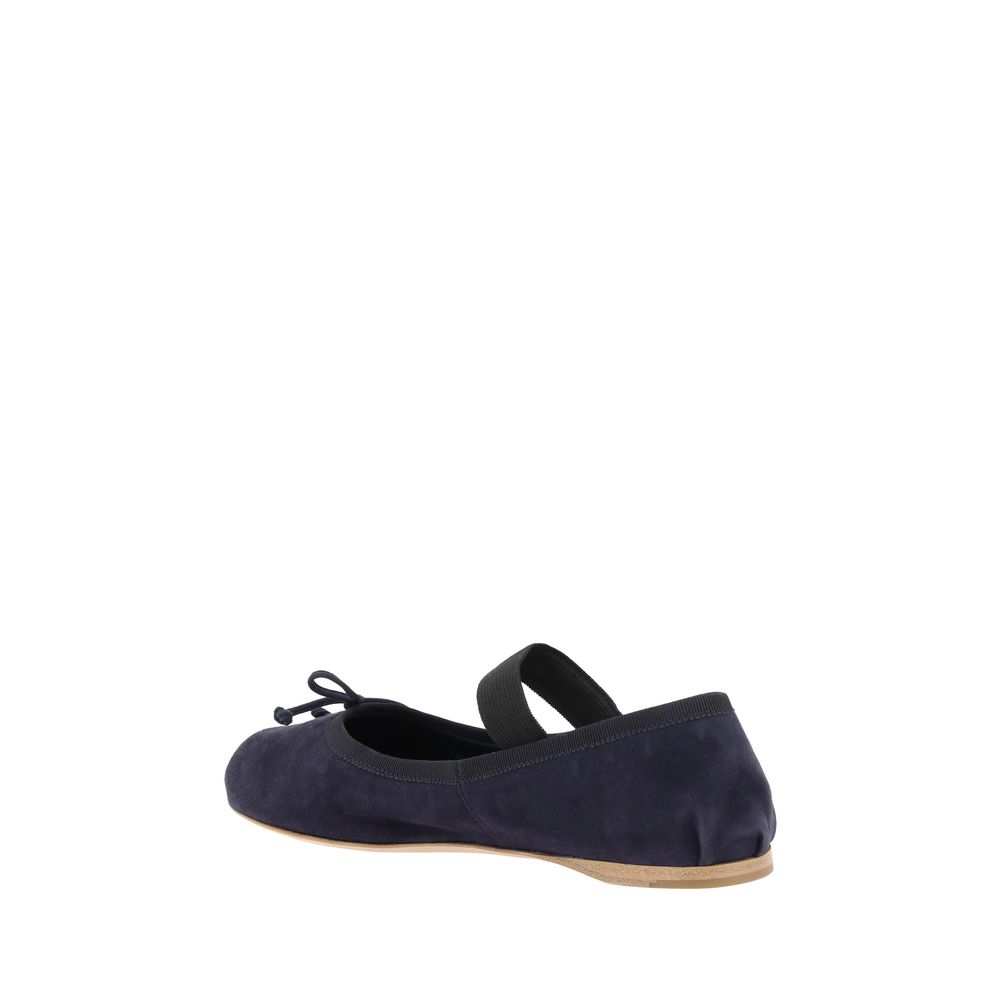 Miu Miu Wildlederballerinas