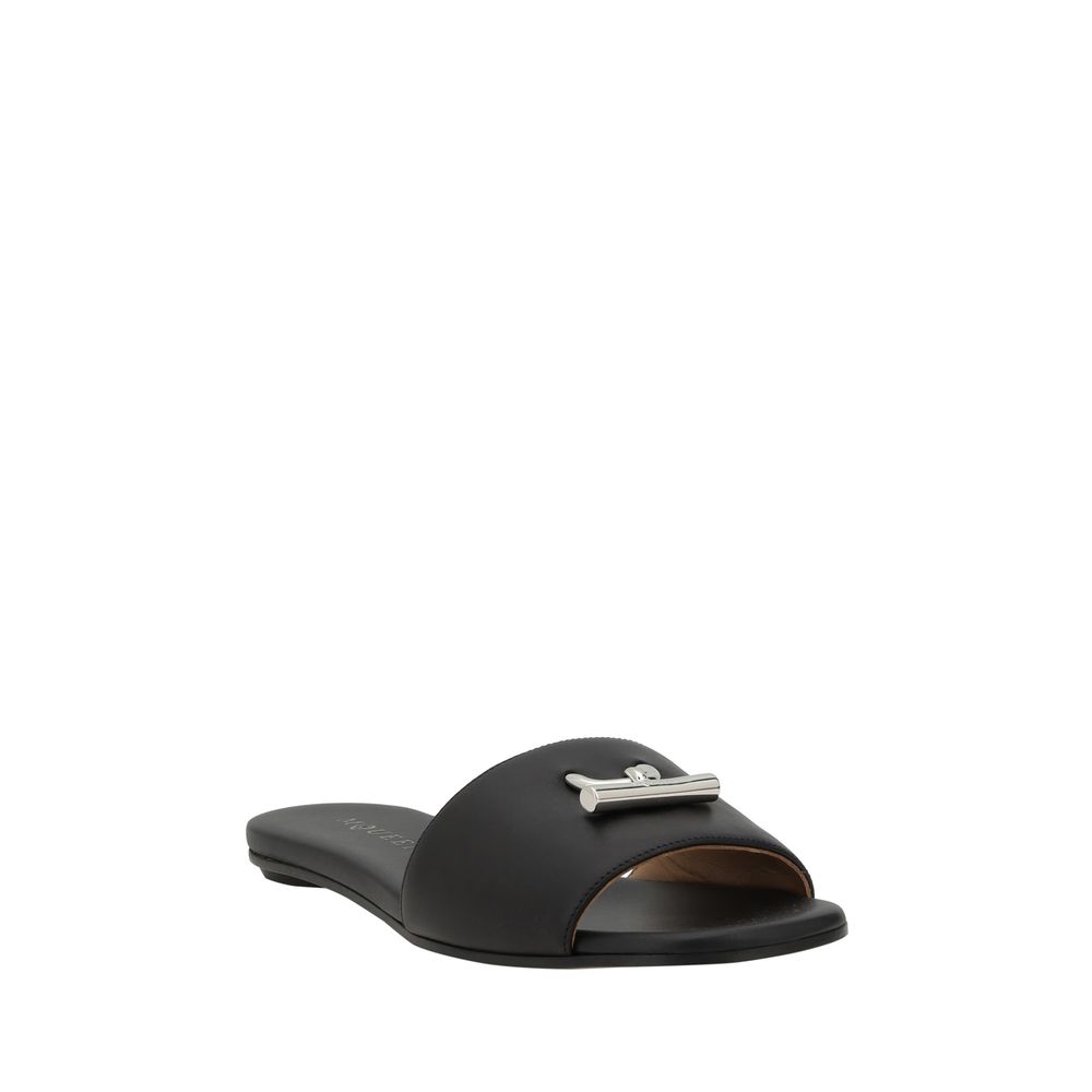 Sandale din piele Alexander McQueen