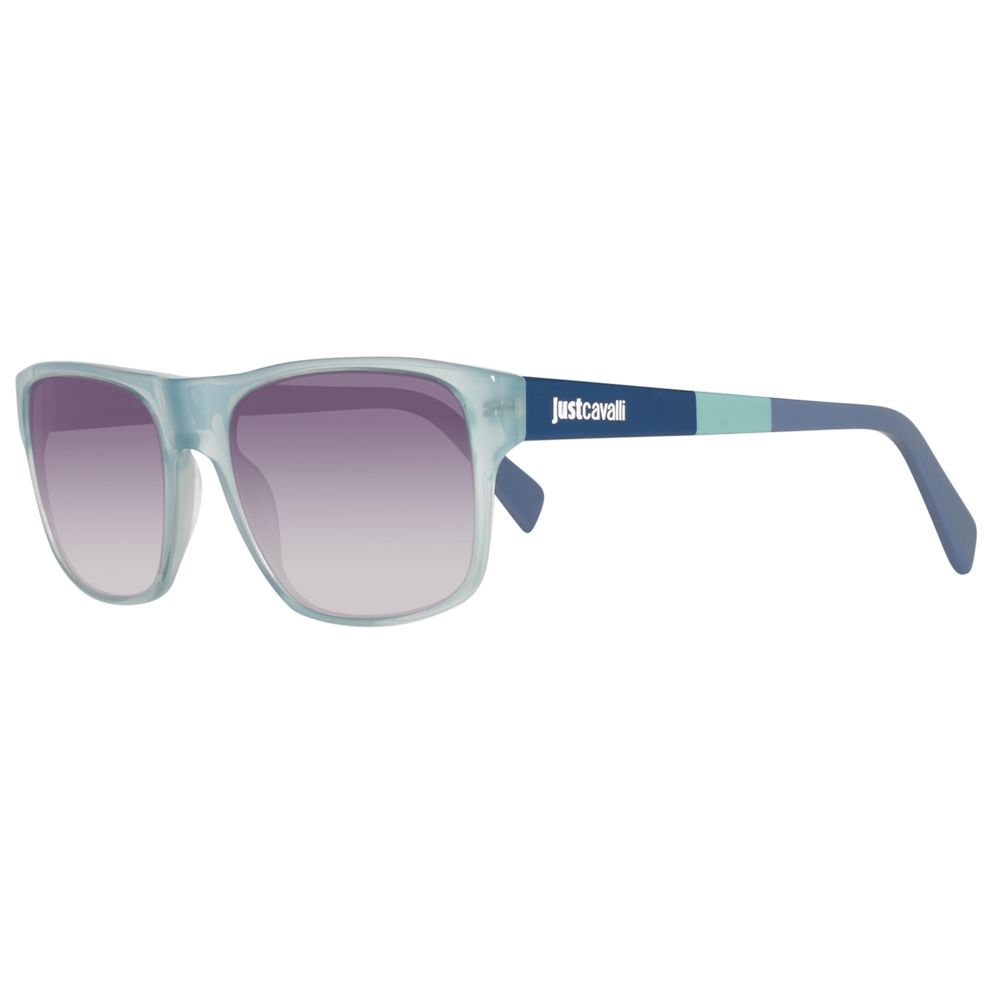 Ochelari de soare Just Cavalli albaștri cu model Haircalf