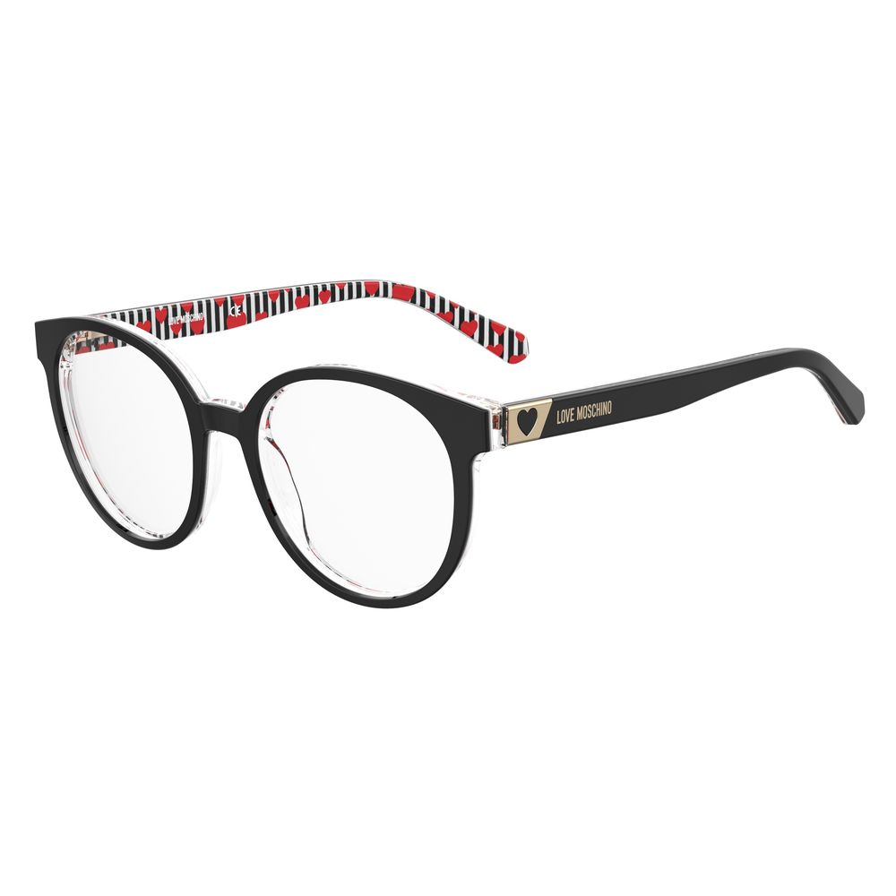 Ochelari de soare Love Moschino negri cu aspect de păr