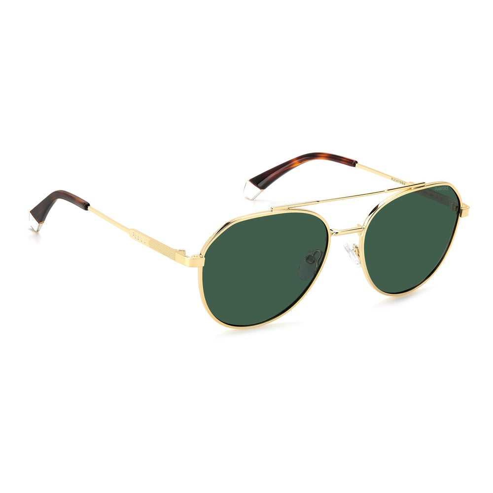 Polaroid – Sonnenbrille aus goldenem Edelstahl