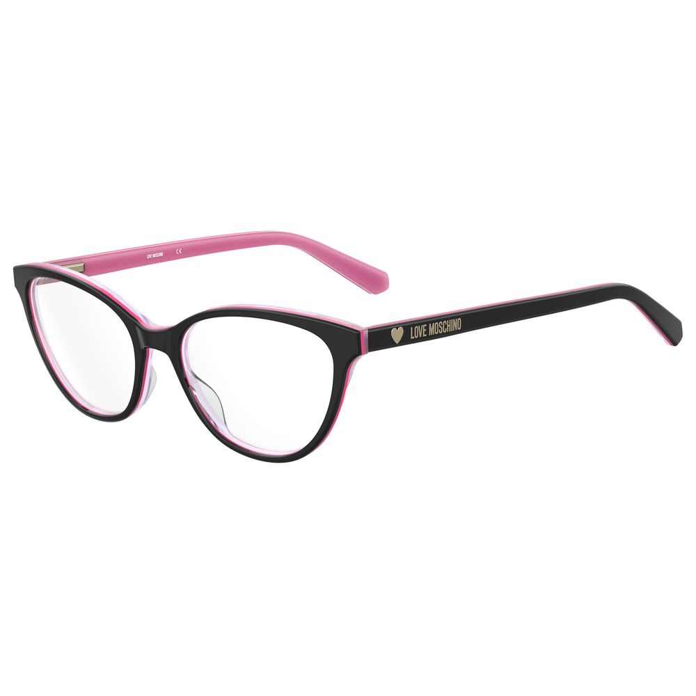 Ochelari de soare Love Moschino negri cu aspect de păr