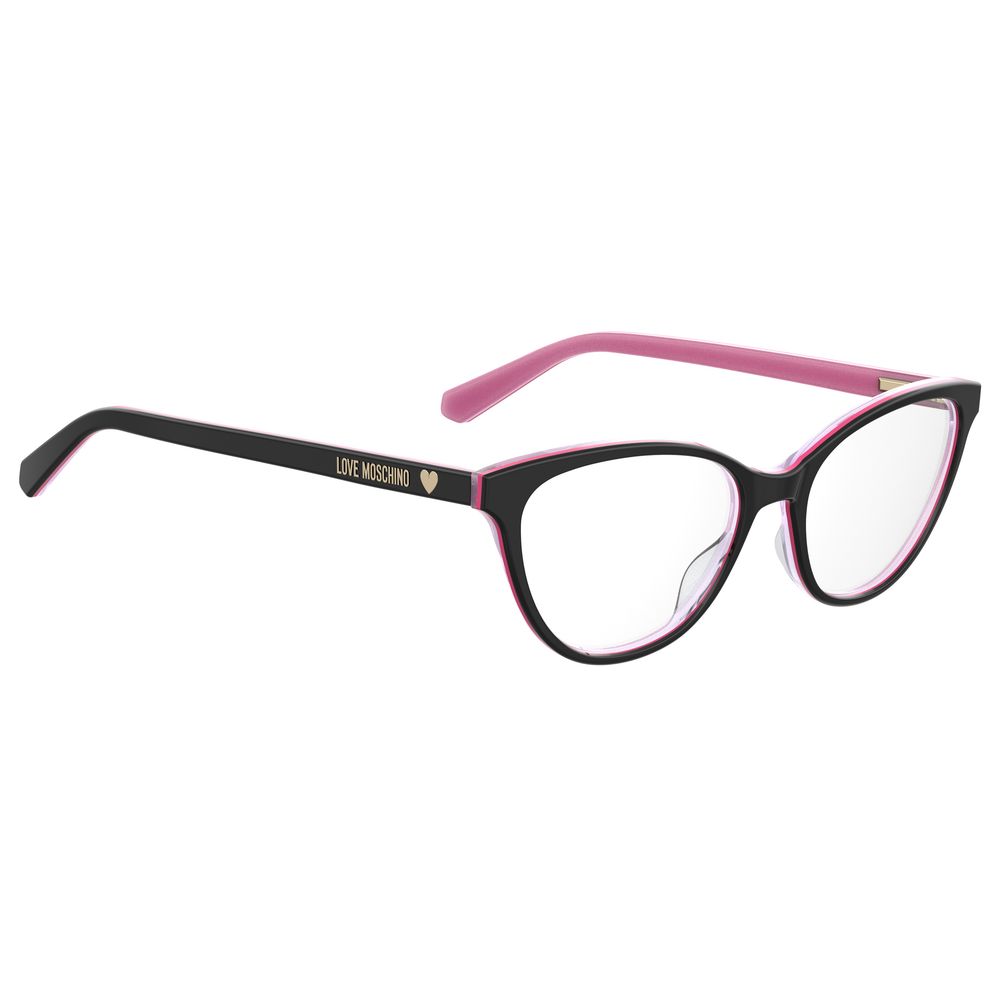 Ochelari de soare Love Moschino negri cu aspect de păr