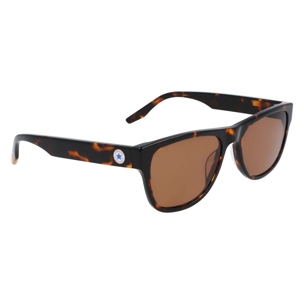 Converse – Braune Sonnenbrille aus Kalbshaar