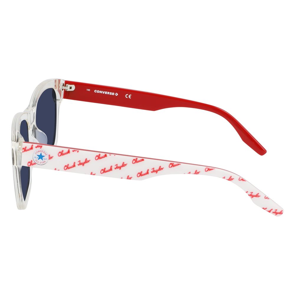 Converse – Sonnenbrille aus weißem Kalbshaar