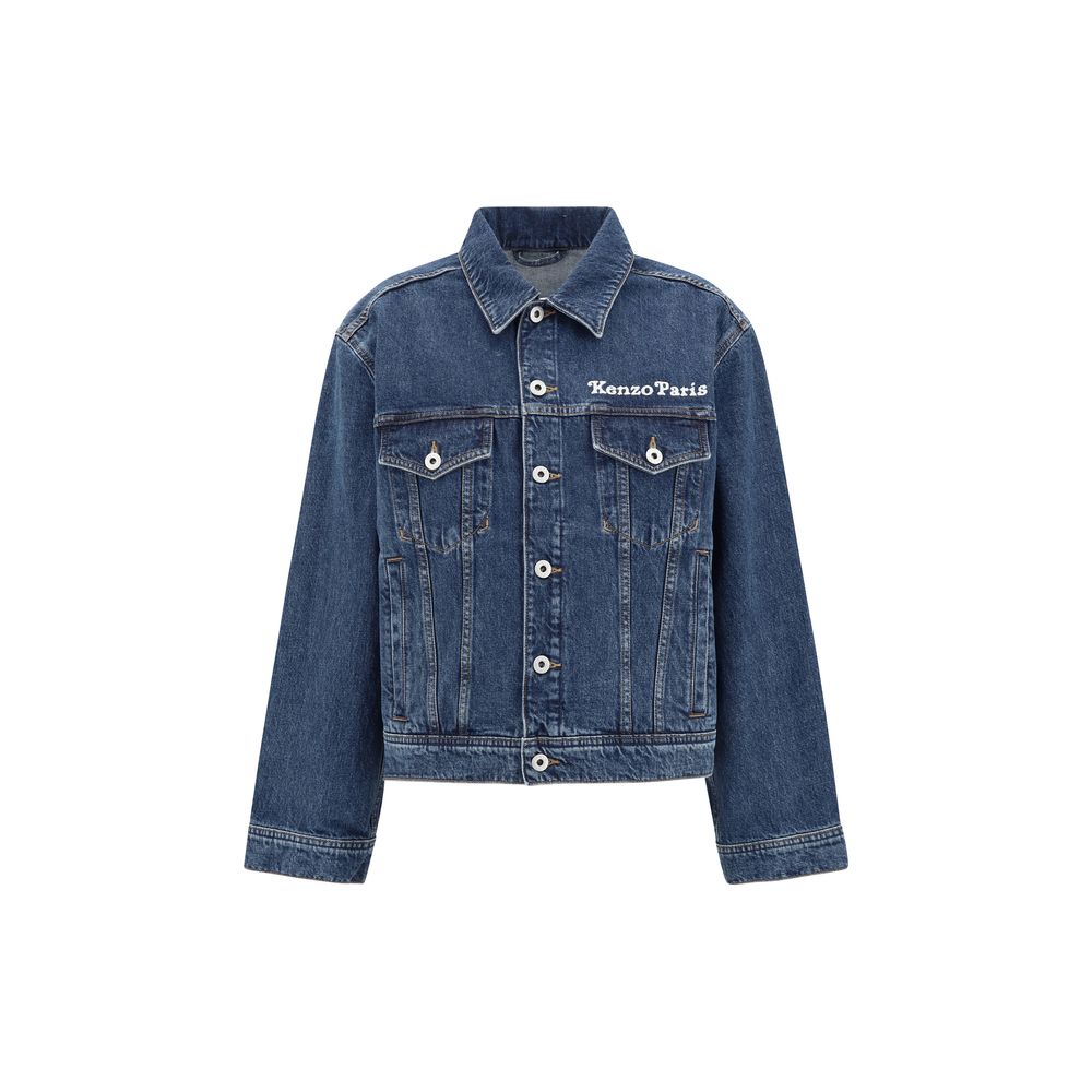 Jeansjacke mit Kenzo-Maxi-Print