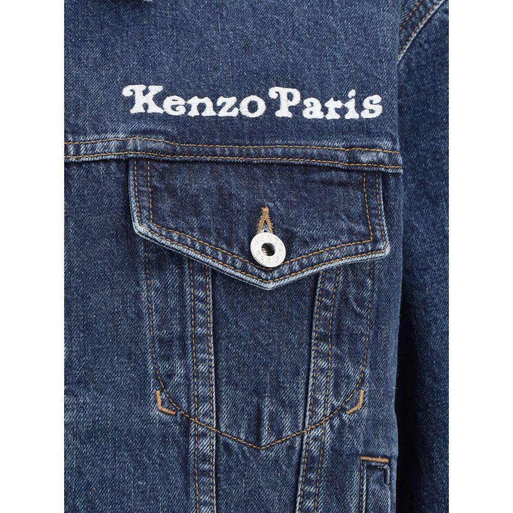 Jeansjacke mit Kenzo-Maxi-Print