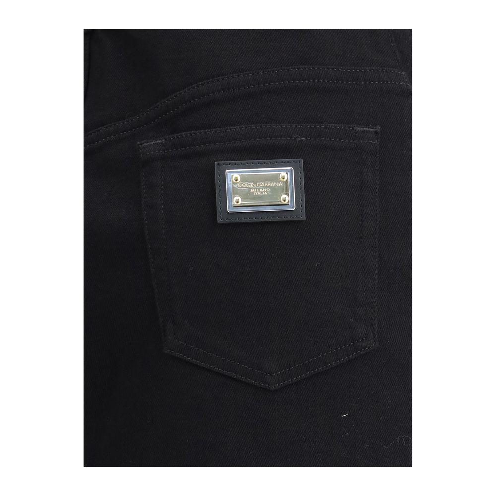 Fustă midi din denim Dolce &amp; Gabbana