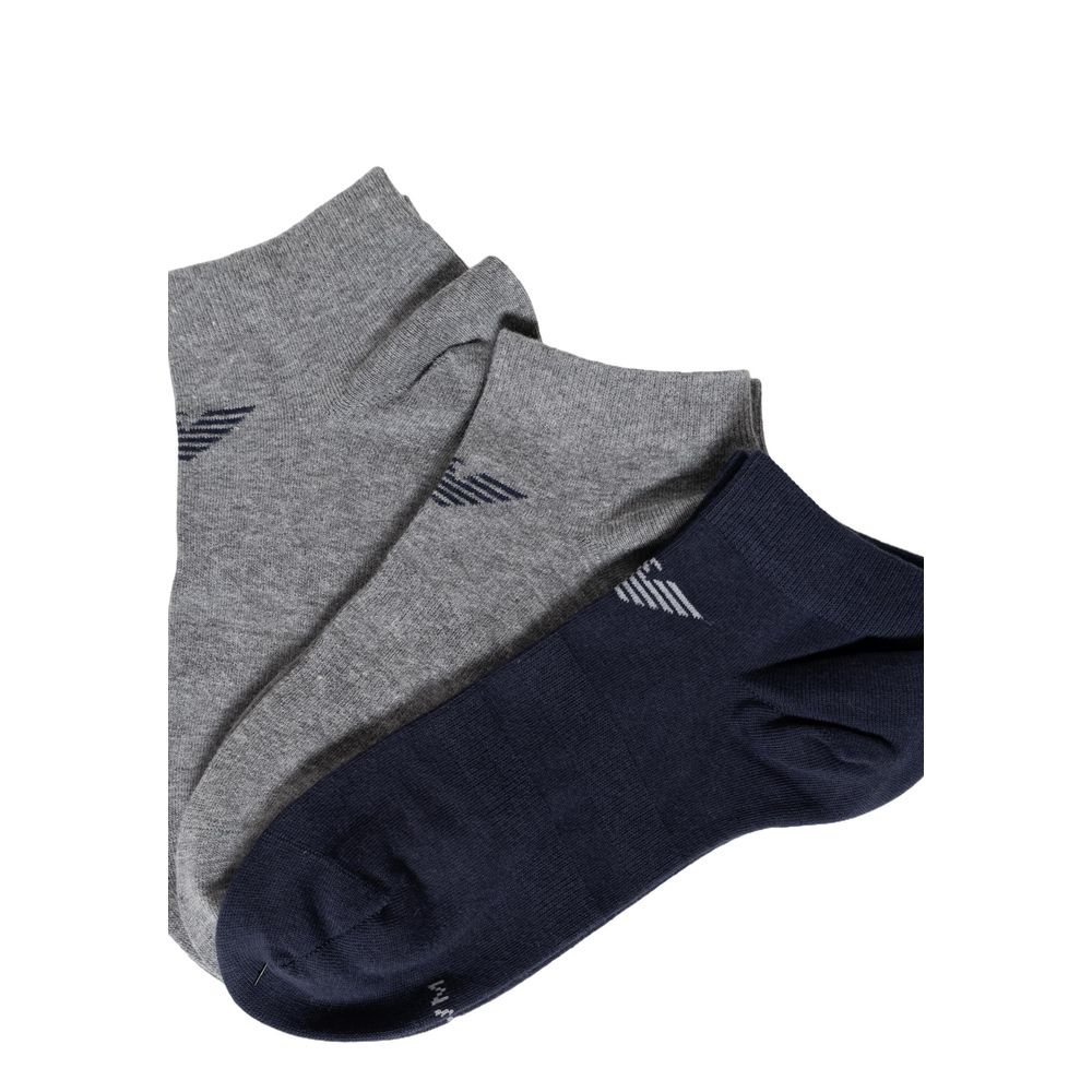 Emporio Armani Underwear – Blaue Baumwollsocke