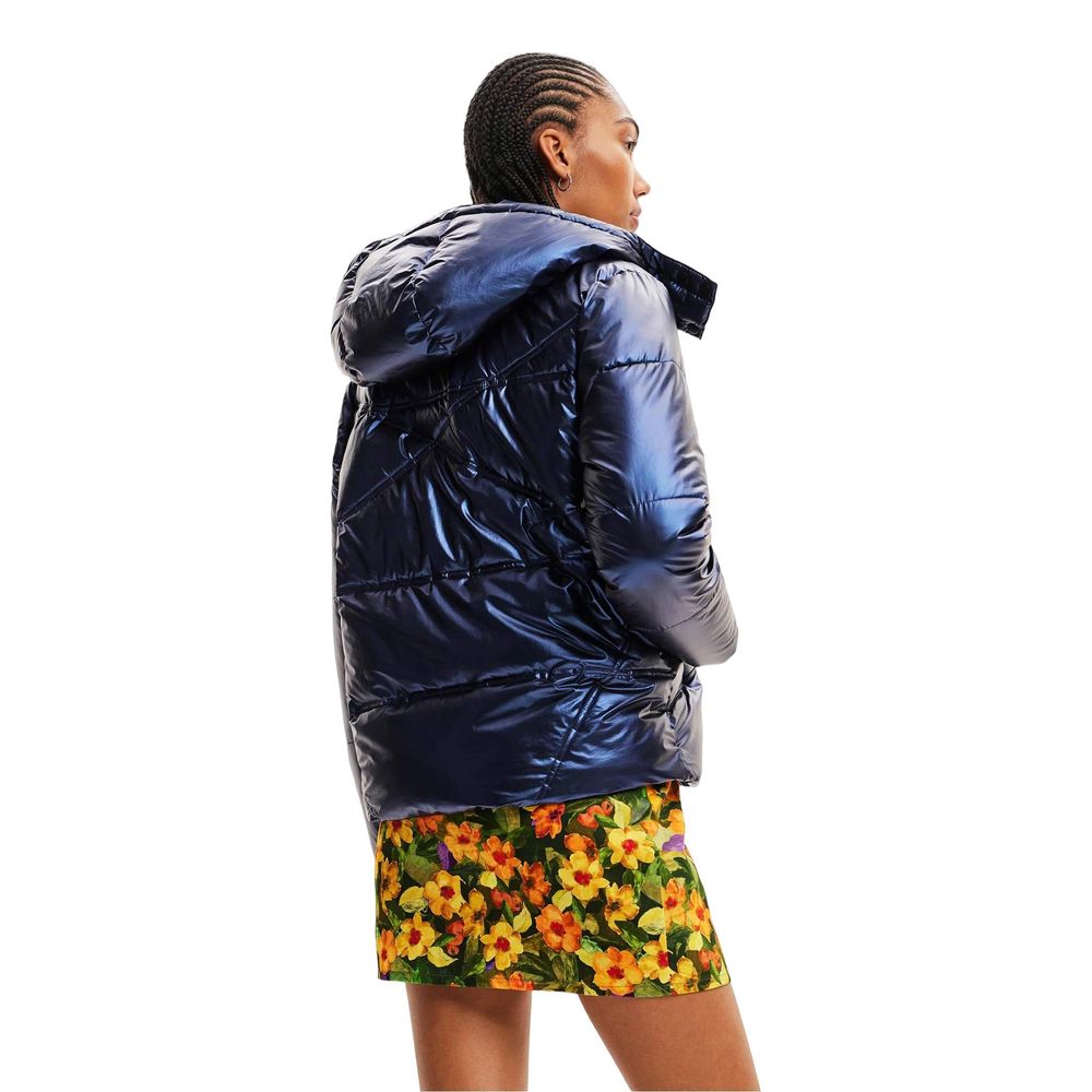Desigual Blaue Polyamidjacken und -mäntel