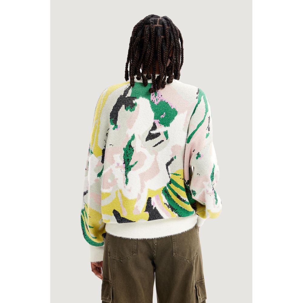 Desigual Cremefarbener Polyamidpullover