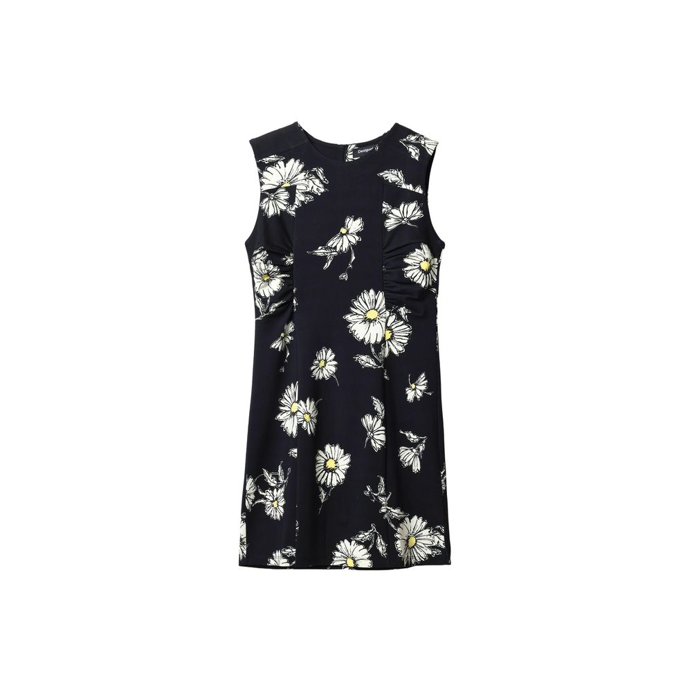 Desigual Schwarzes Viskosekleid
