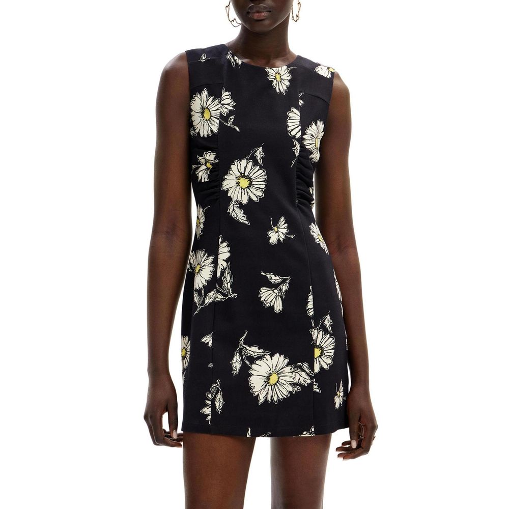 Desigual Schwarzes Viskosekleid