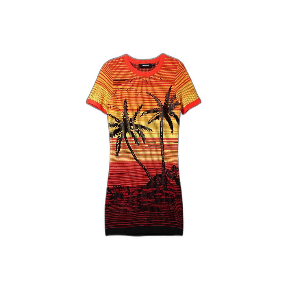 Rochie Desigual roșie din viscoză