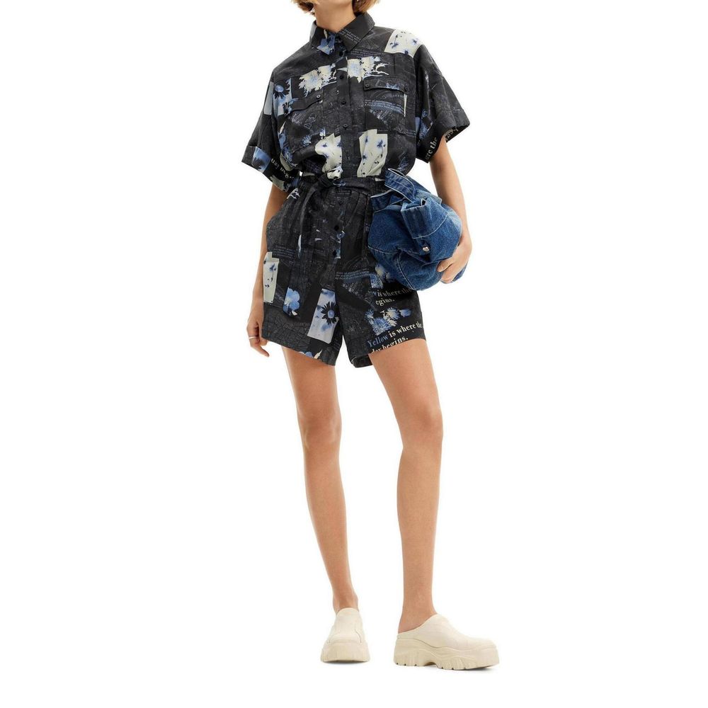 Desigual Blaue Anzüge und Blazer aus Viskose