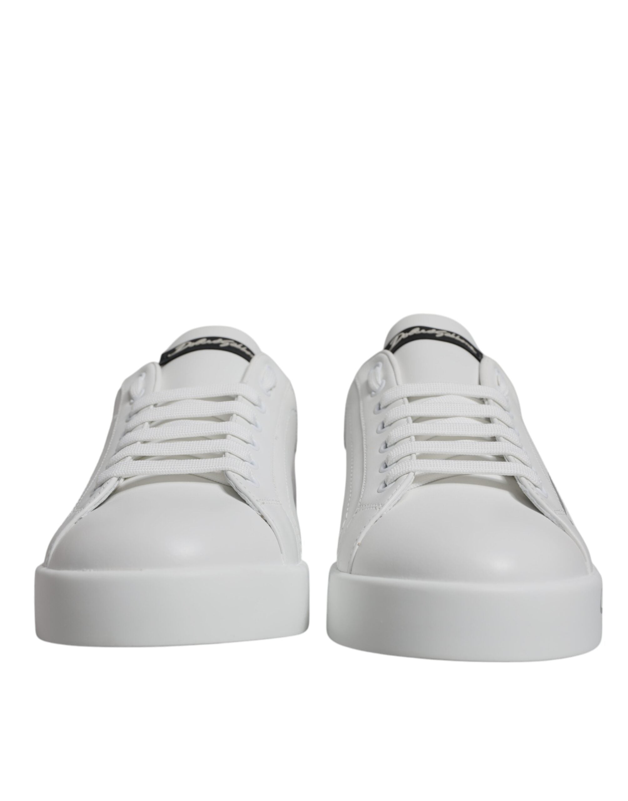 Dolce &amp; Gabbana – Portofino-Sneaker mit Logo in Weiß und Schwarz