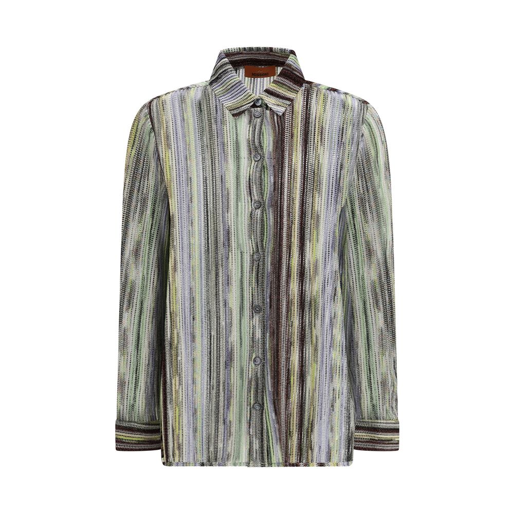 Missoni-Hemd mit ikonischem mehrfarbigem Muster