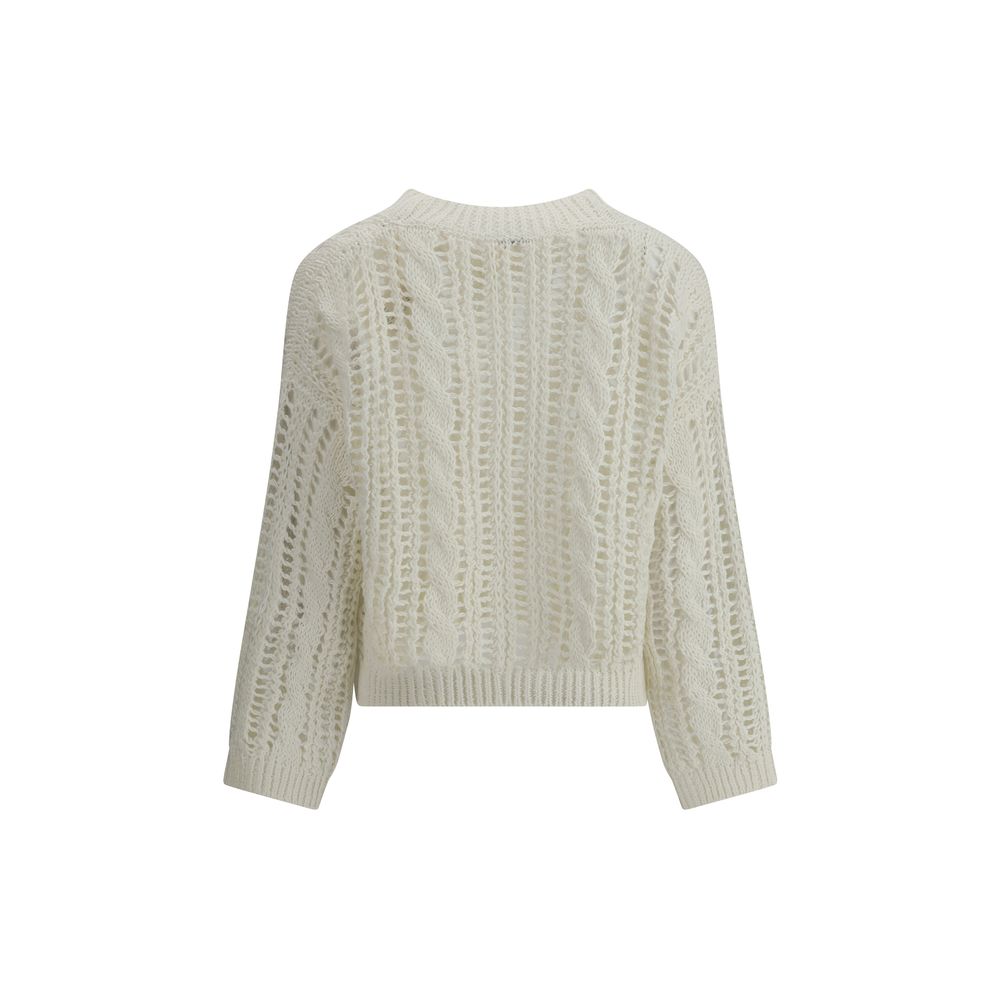 Brunello Cucinelli Spitzenstrickpullover