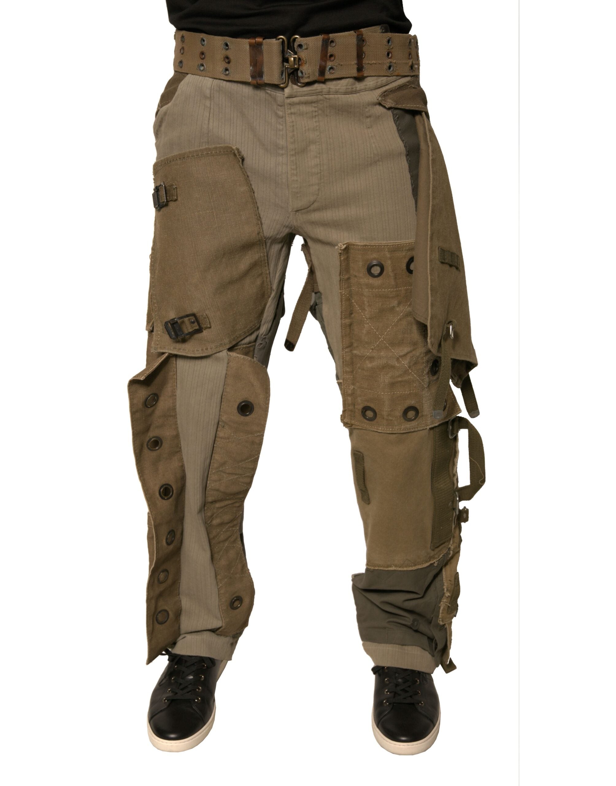 Dolce &amp; Gabbana – Mehrfarbige, rekonstruierte Flight-Cargohose
