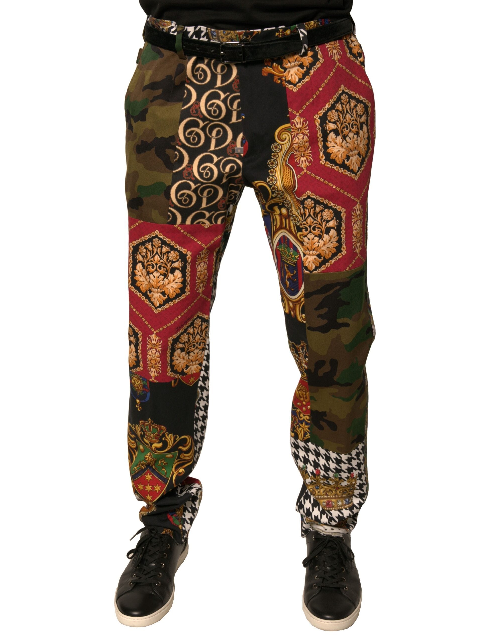 Dolce &amp; Gabbana Mehrfarbige Patchwork-Anzughose für Herren