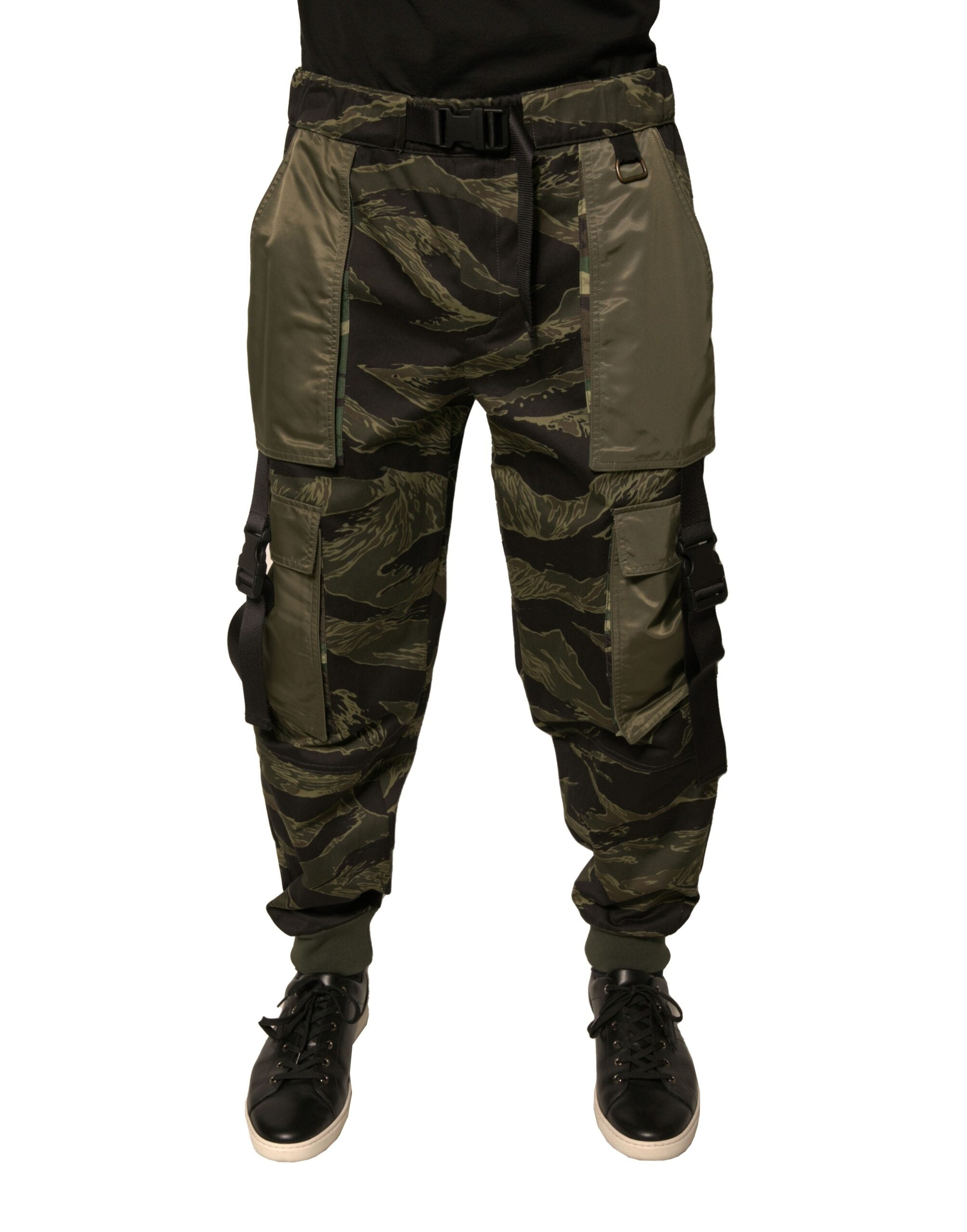 Dolce &amp; Gabbana Grüne Jogginghose aus Baumwolle