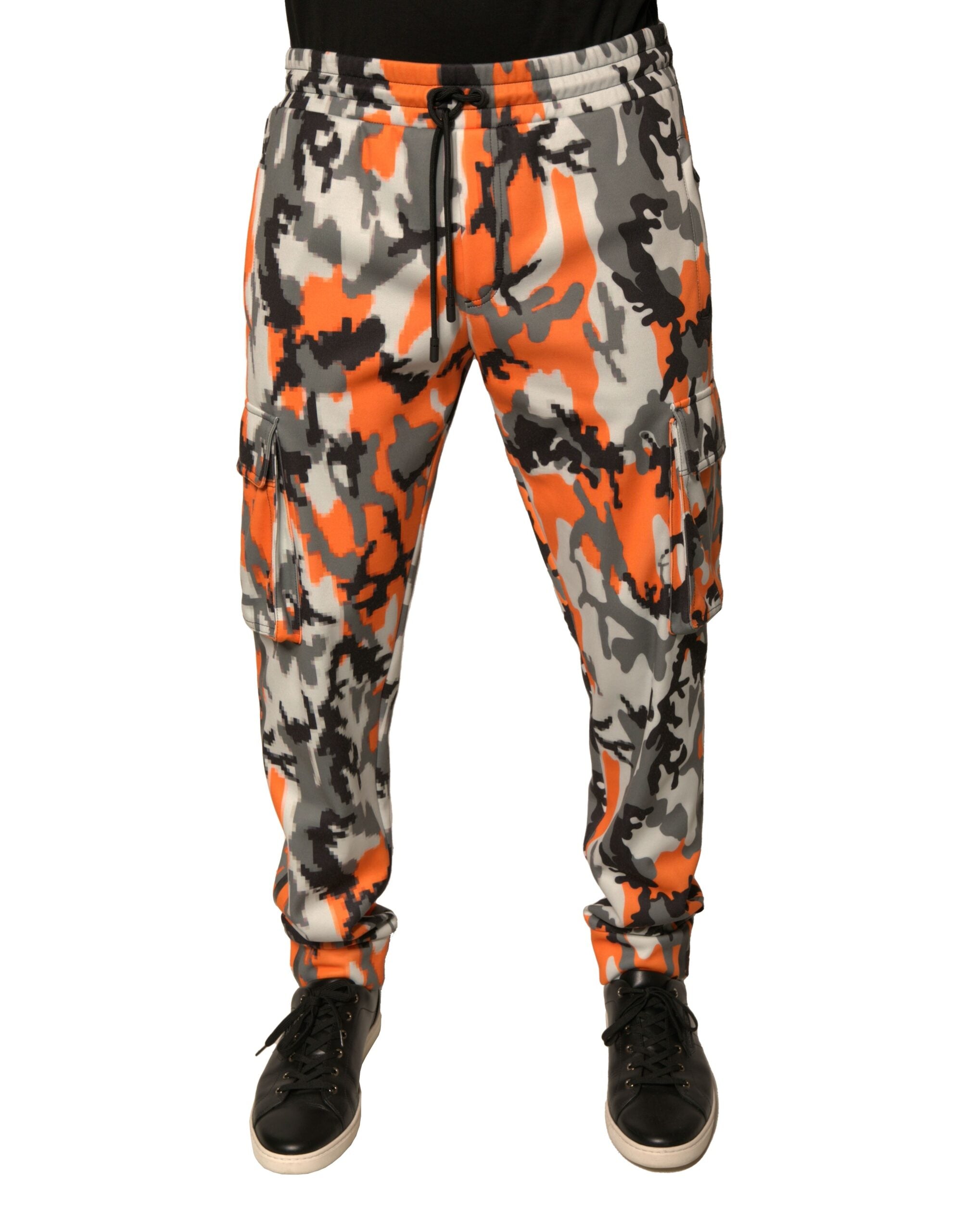 Dolce &amp; Gabbana – Mehrfarbige Cargo-Jogginghose mit Camouflage-Muster