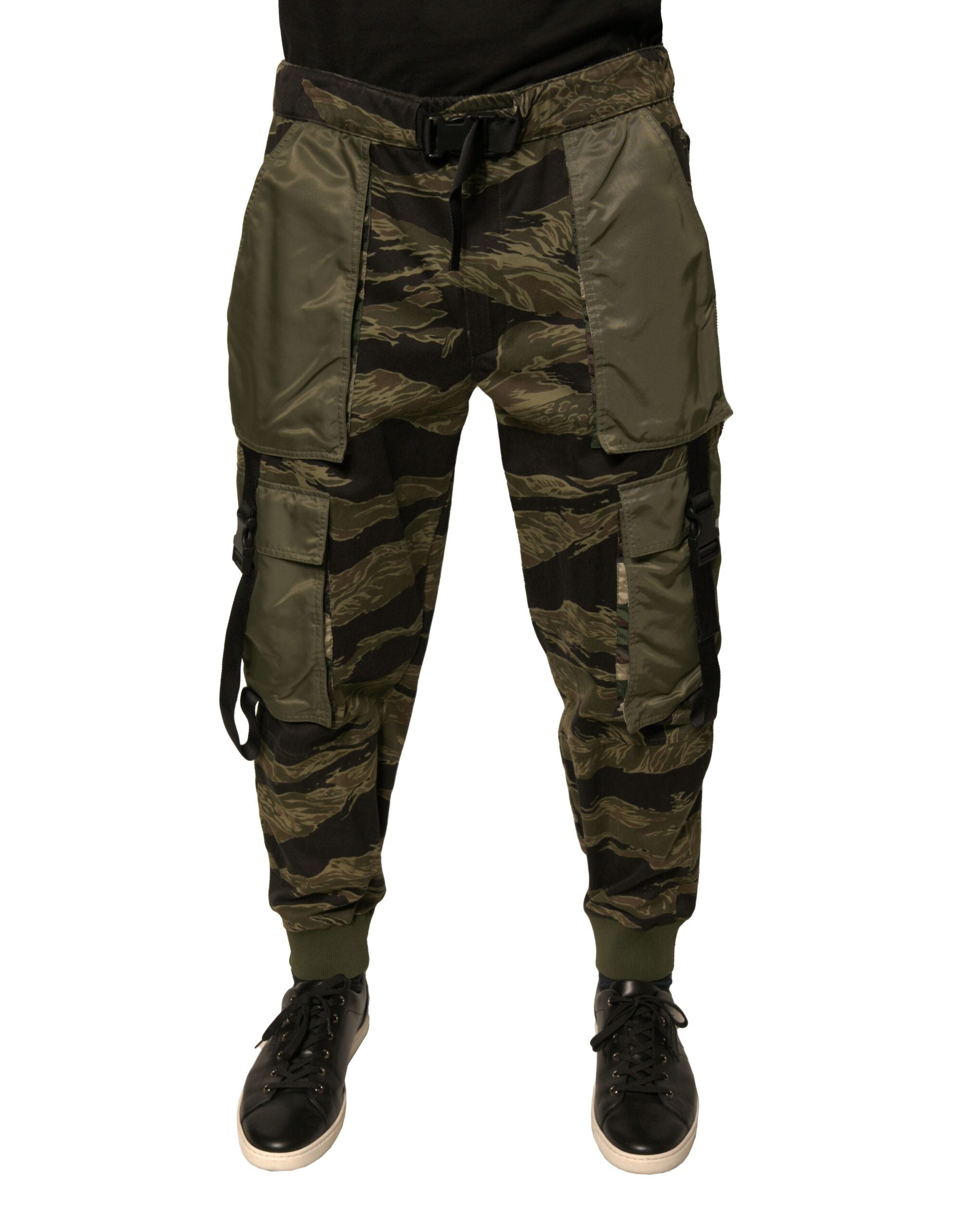 Dolce &amp; Gabbana, grüne Jogginghose aus Baumwolle