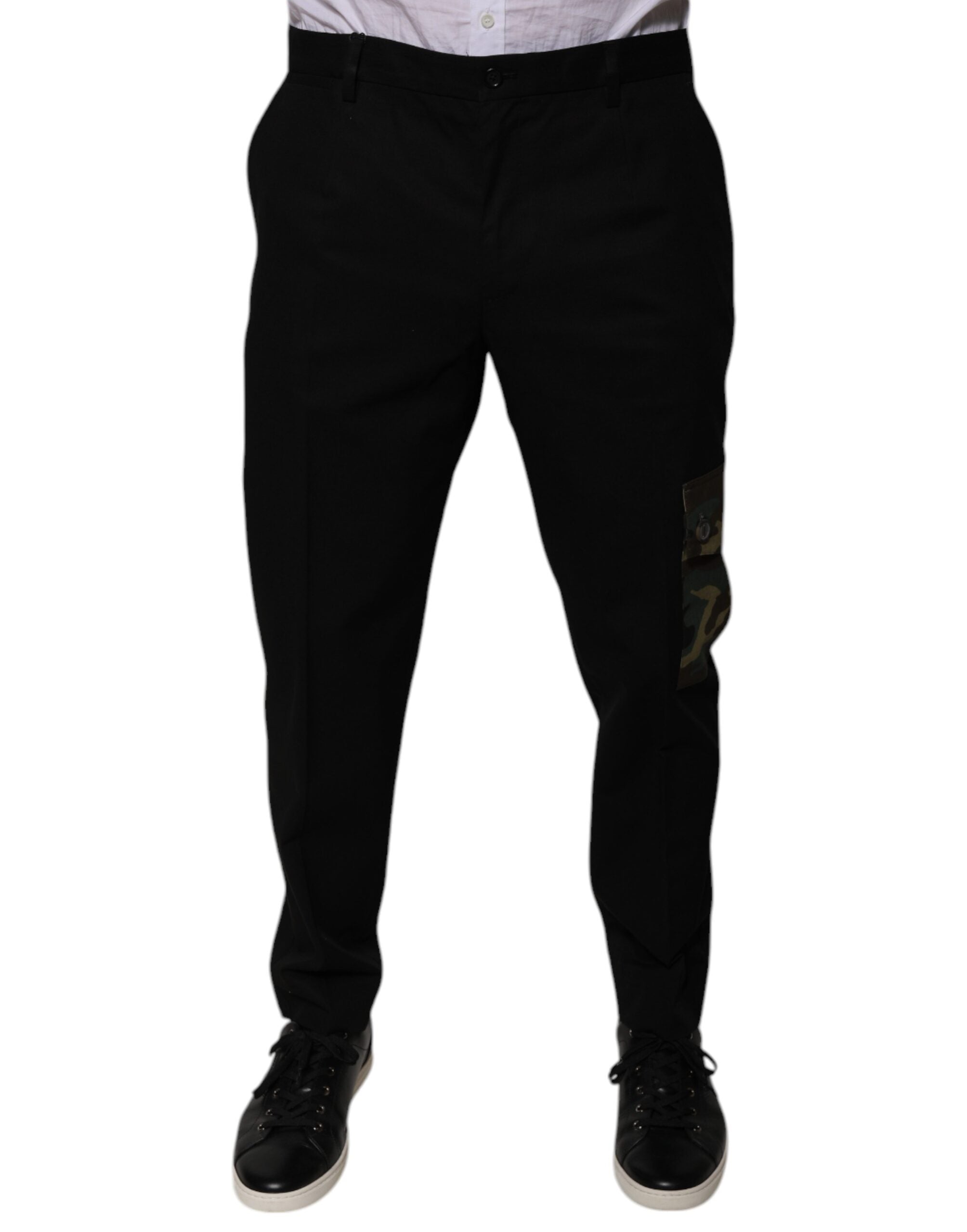 Dolce &amp; Gabbana Schwarze Cargohose aus Baumwolle für Herren
