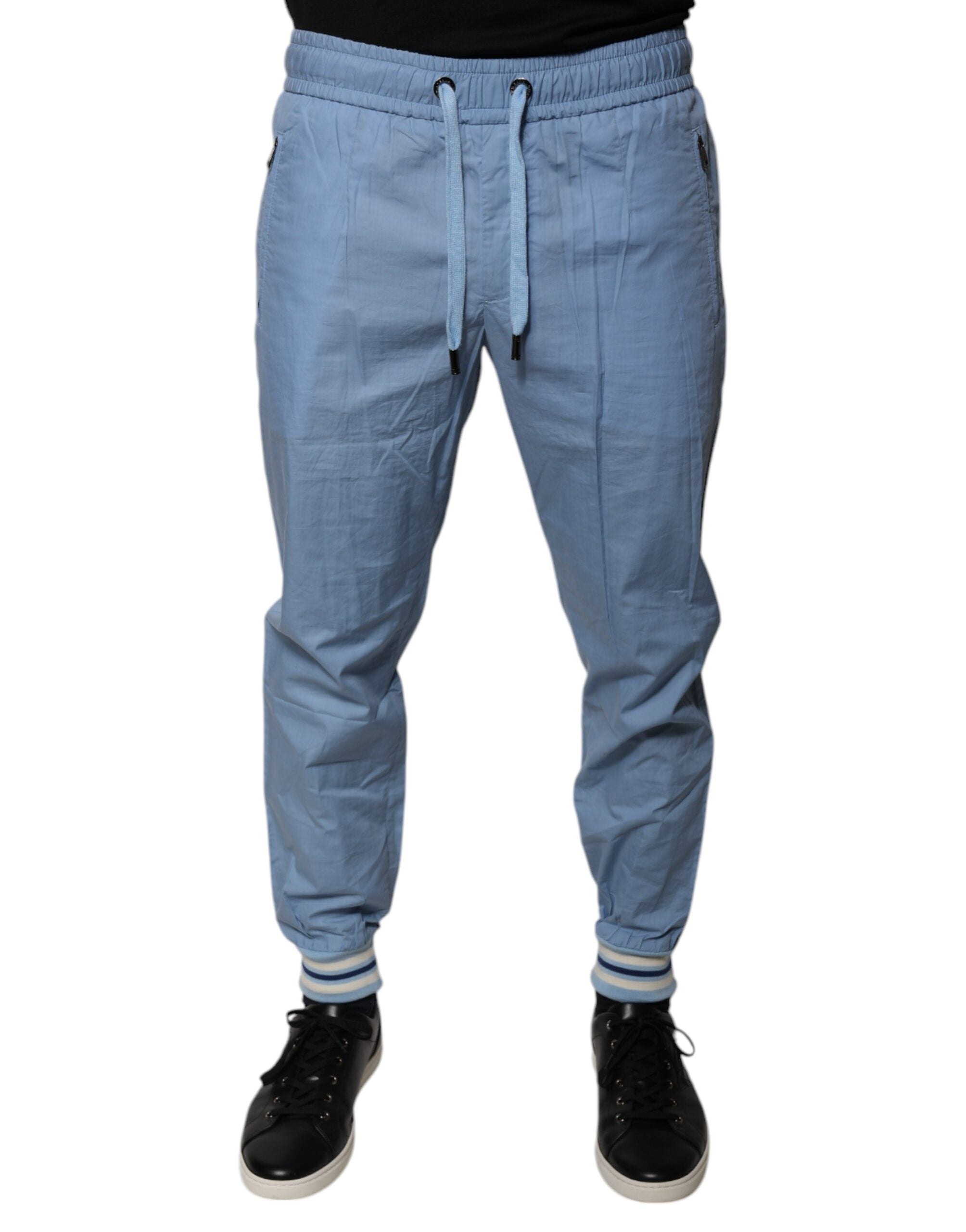 Dolce &amp; Gabbana – Blaue Jogginghose aus Baumwolle