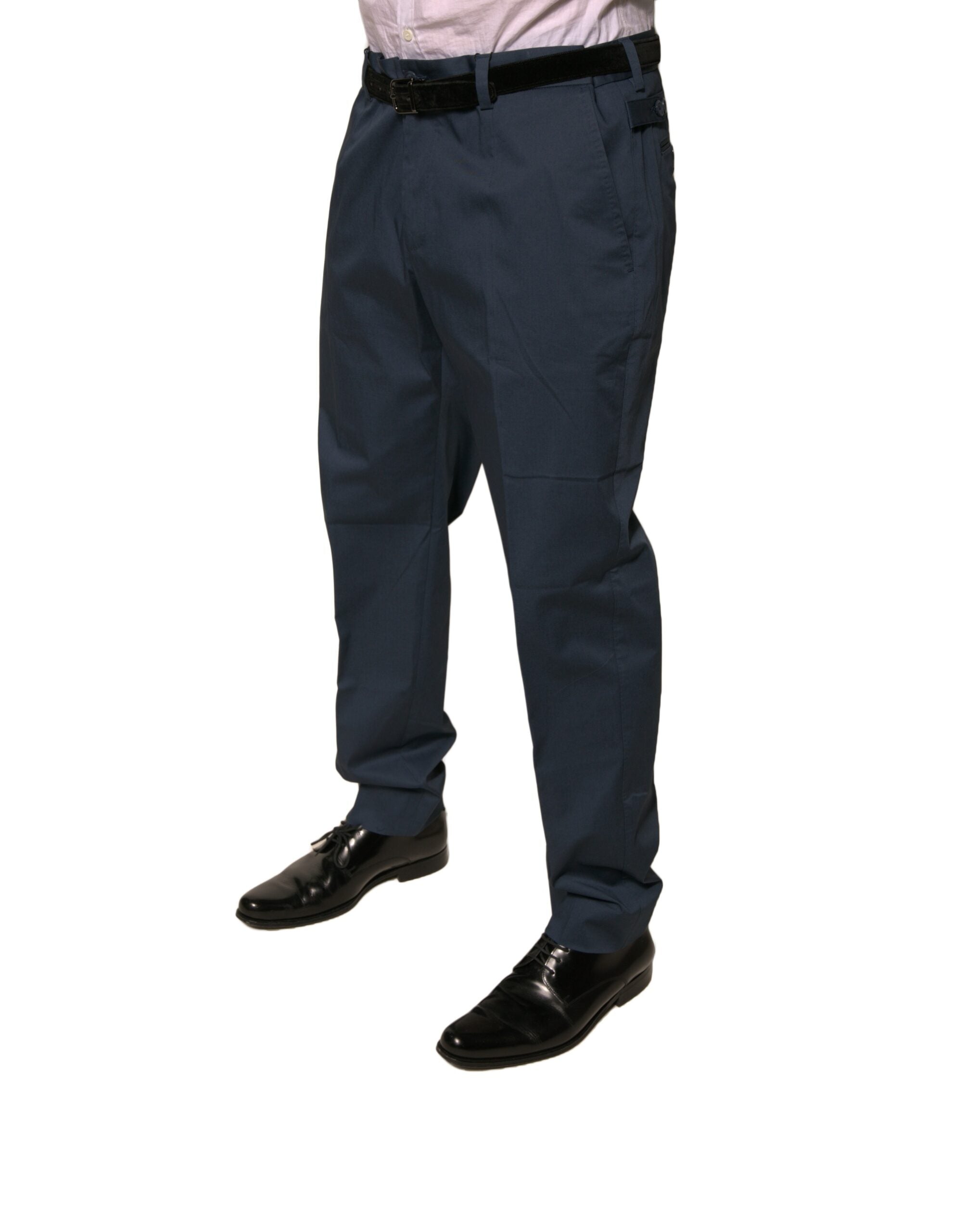 Dolce &amp; Gabbana Dunkelblaue Skinny-Hose aus Baumwollstretch für Herren