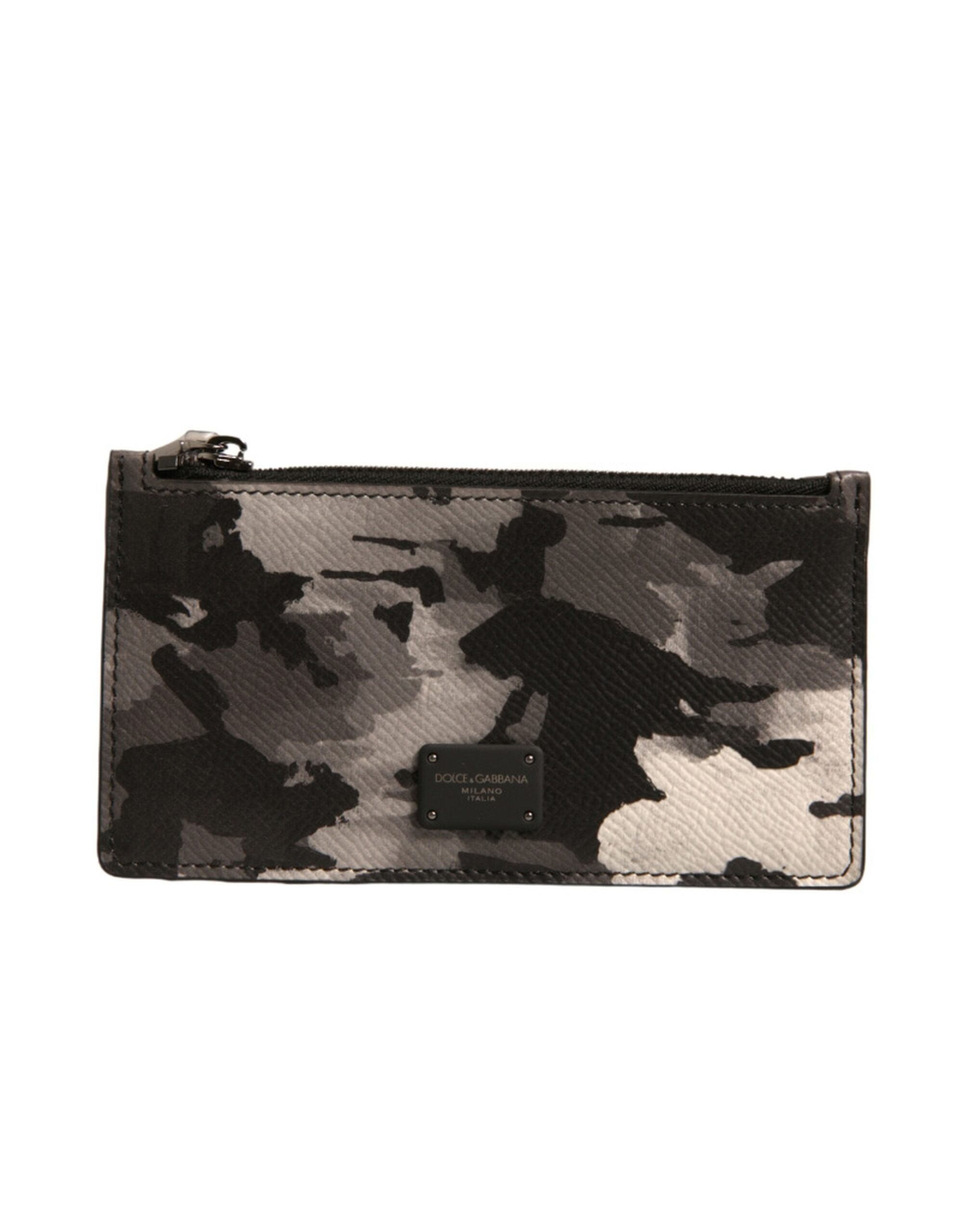 Portofel Dolce &amp; Gabbana cu placă de logo camuflaj multicolor